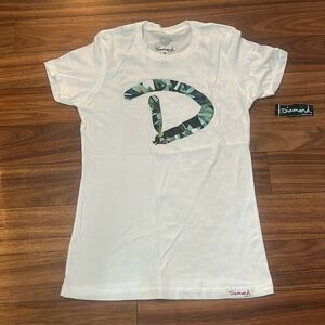 Diamond D graphic t shirt woman's‎ skater short sleeve shirt sk8r